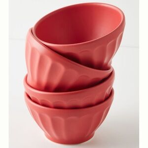 Matte red latte bowls 🇺🇸